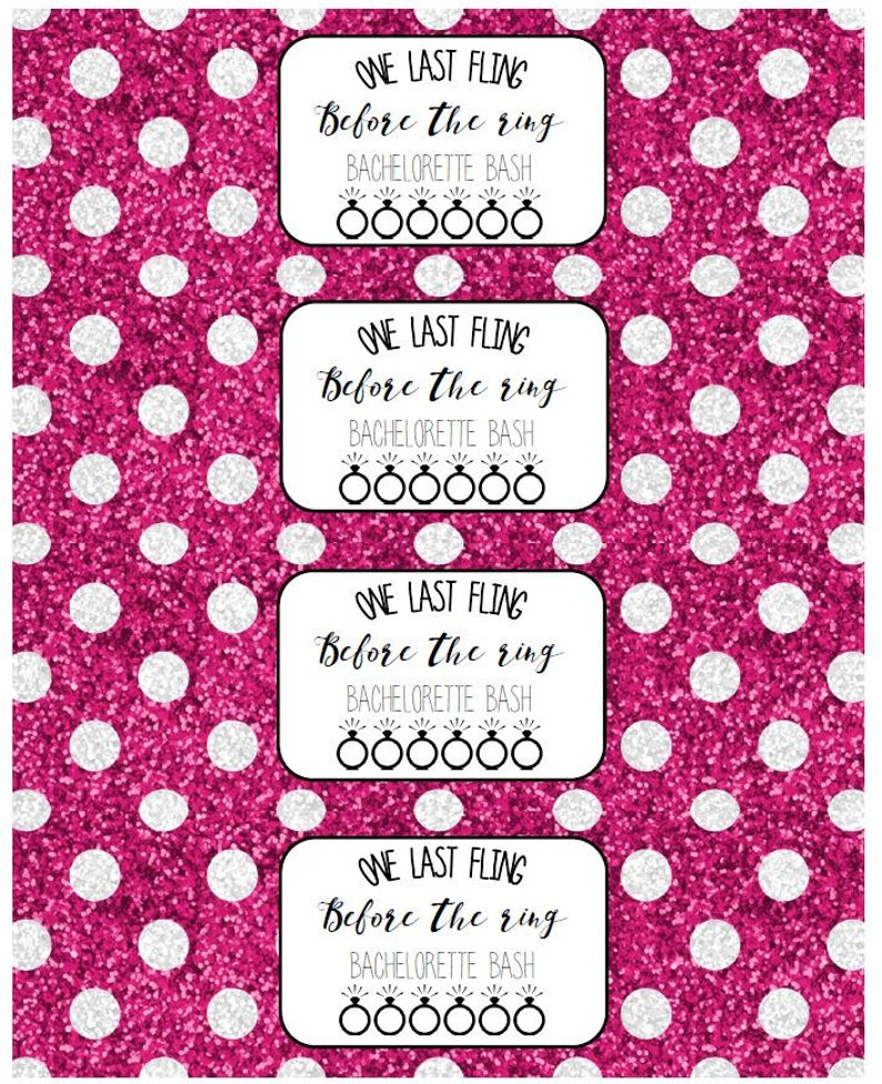 Diy Water Bottle Label Template