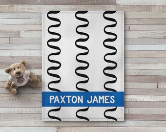 Personalized Baby Blanket, Minky Sherpa Fleece, Baby Shower Gift