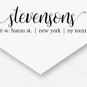 Selbst Farbwerk Adresse Stempel, Hochzeit-Adress-Stempel, Verlobungsgeschenk, Housewarminggeschenk, Dankeschön-Karten, Kalligraphie, Tinte 5 Farben