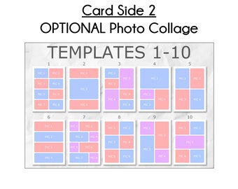 Card Side 2 - Photo Collage Templates