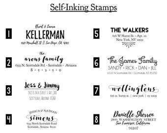 Personalized Self-Inking Address Stamp, Wedding Gift