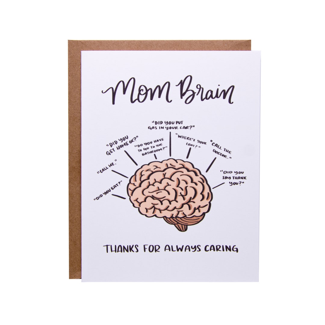 Funny Mother's Day Card Mom Brain - Etsy