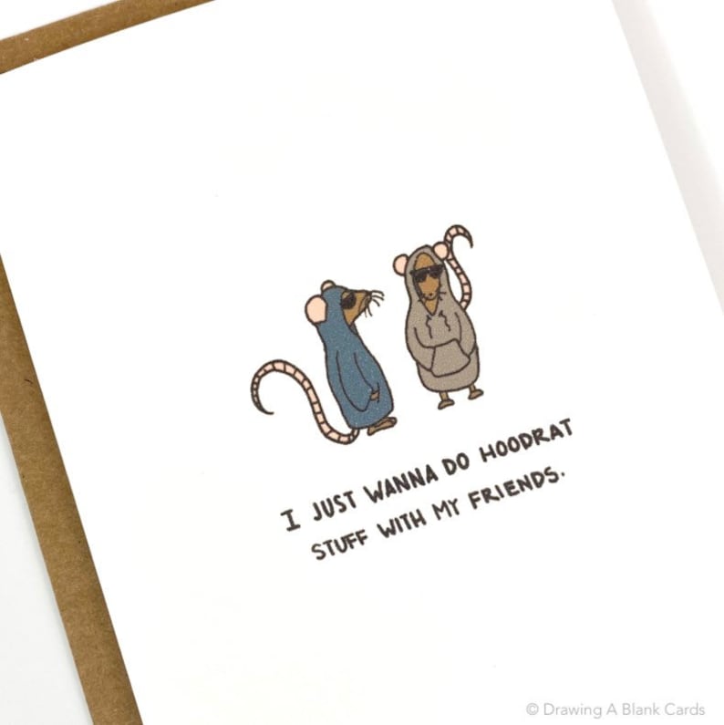 Funny Friendship Card Funny Thinking of You Card I Just  Etsy