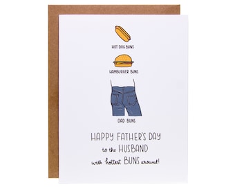 Funny Father’s Day Card for Husband | Unique Father’s Day Card for Husband | Hot Dad Card | Card for Husband