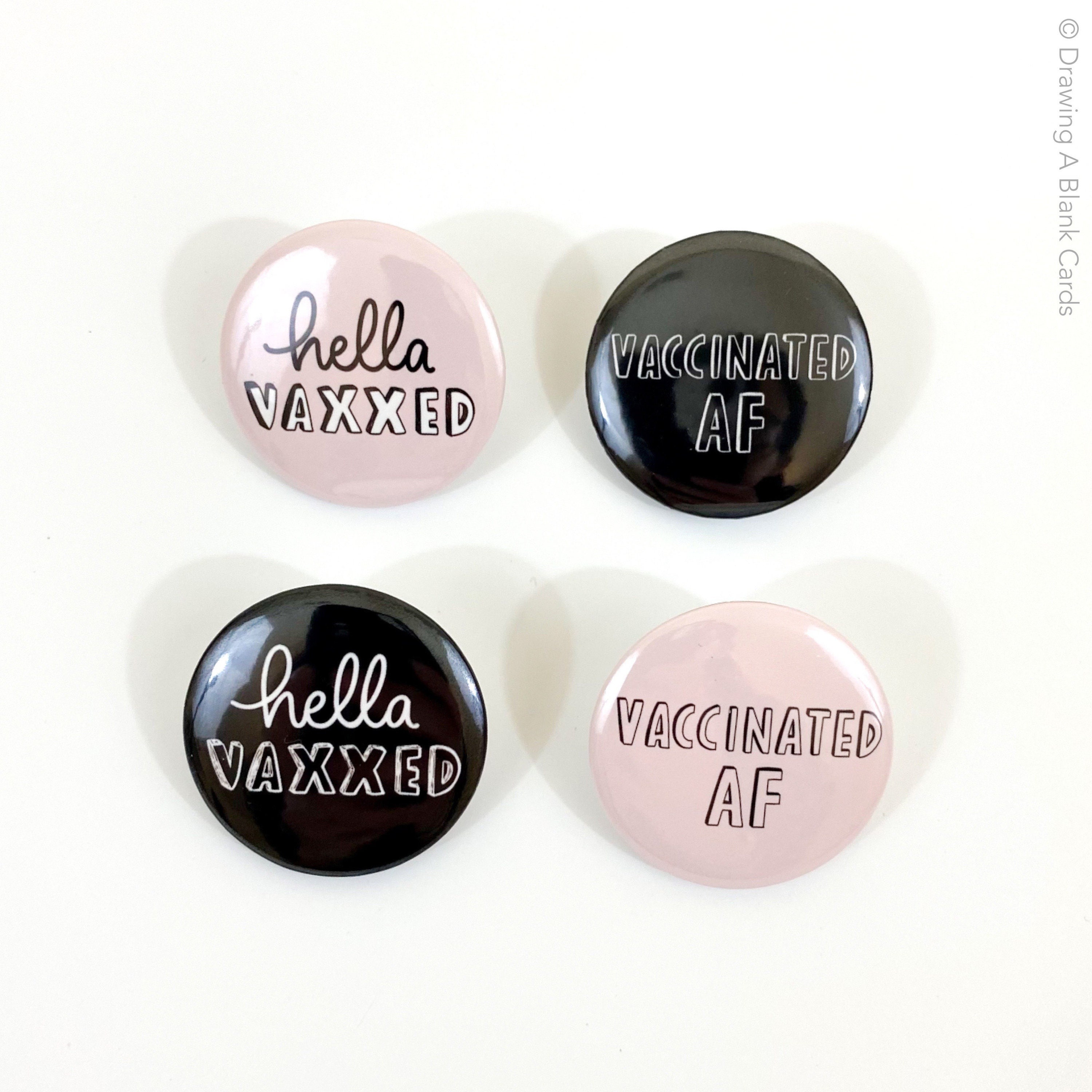 Funny Vaccination Flair Pin | Unique Vaccination Pins | Hella Vaxxed …