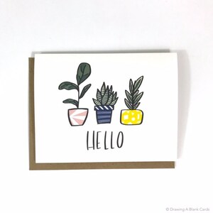 Exclusivo sólo porque tarjeta / hola plantas en maceta