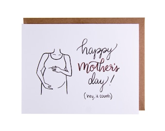 Unofficial First Mother's Day Card | Unique 1st Mother's Day Card