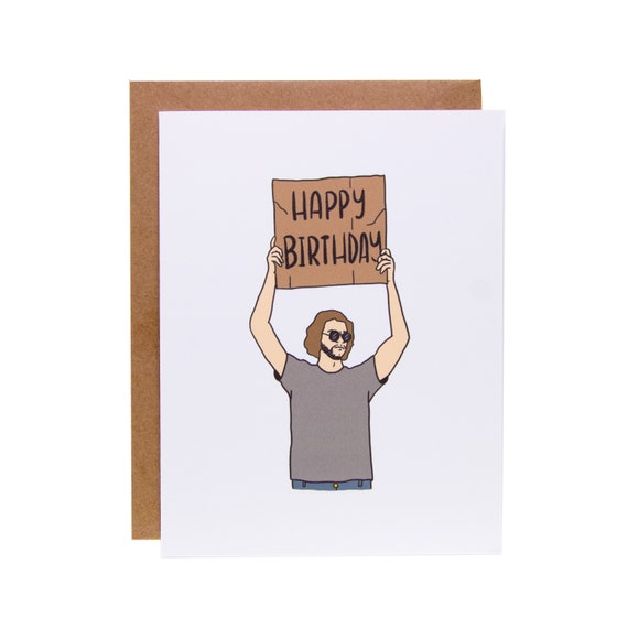 Funny Happy Birthday Card Unique Happy Birthday Card Sign | Etsy