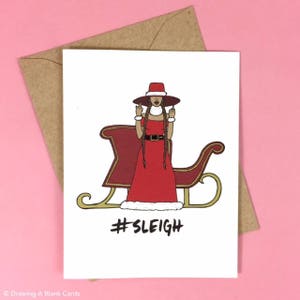 Bey Christmas Card I Sleigh Christmas Card image 1