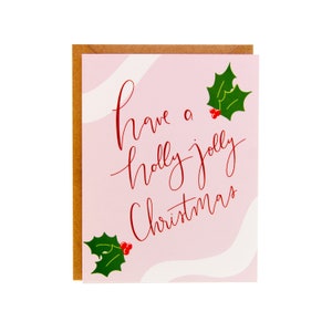 Leuke kerstkaart | Unieke kerstkaart | Holly Jolly Christmas