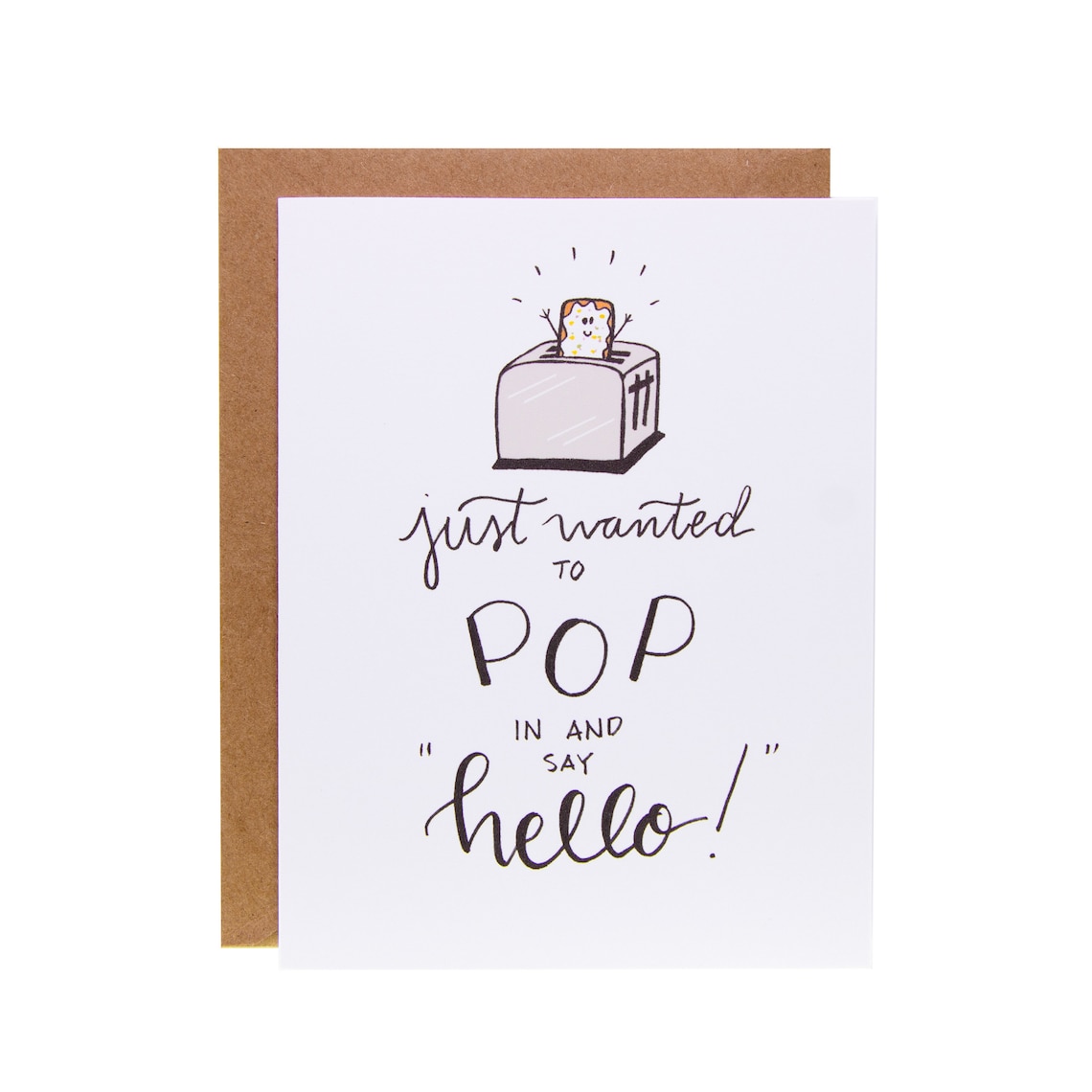 Funny Just Because Card Cute Thinking of You Card Just | Etsy