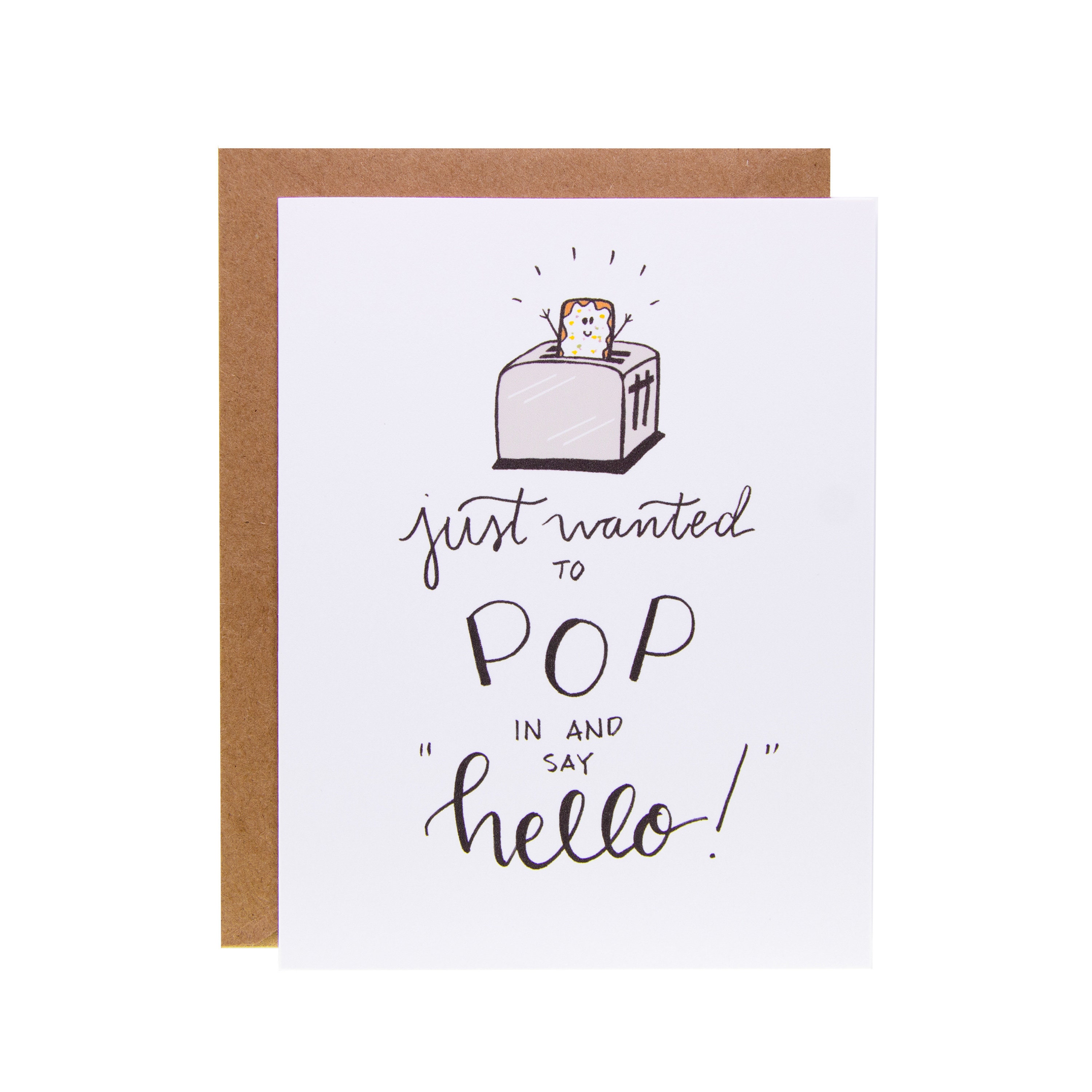 Funny Thinking of You Card, Just Because Cards for Friends, Get