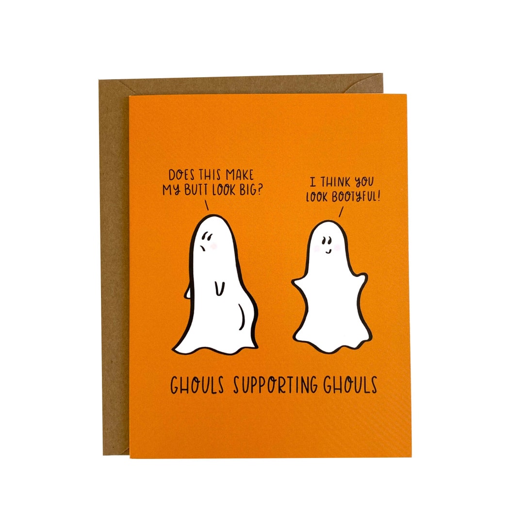 Funny Halloween Card Cute Halloween Card Unique Halloween Etsy