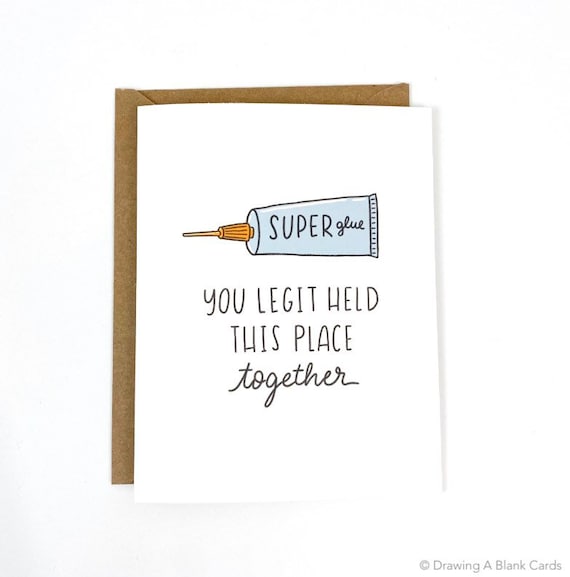 Funny Coworker Farewell Card Funny Goodbye Card Unique Etsy