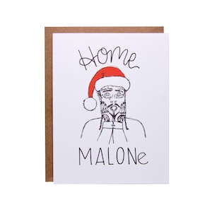Lustige Weihnachtskarte | Home Malone | Posty Weihnachtskarte