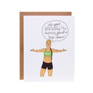 Biglietto di compleanno divertente / Biglietto di compleanno unico / Scheda di compleanno Fitness / Scheda compleanno allenamento