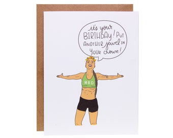 Funny Birthday Card | Unique Birthday Card | Fitness Birthday Card | Workout Birthday Card