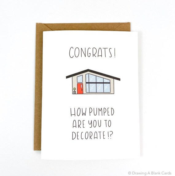 Funny Housewarming Card Unique Housewarming Card New Home | Etsy