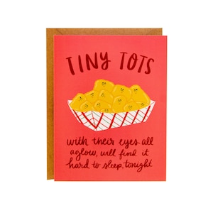 Tarjeta de Navidad Divertida / Tarjeta de Navidad Única / Tater Tot Navidad