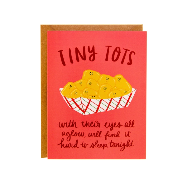 Funny Christmas Card | Unique Christmas Card | Tater Tot Christmas