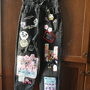 Anime custom pant | Custom jeans diy, Diy pants, Diy clothes design