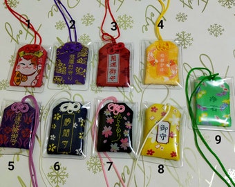 Omamori Lucky pendant Omamori Japanese Amulet Charm,Japanese lucky charm,OMAMORI chain, lucky cat neko,love carer amulet,