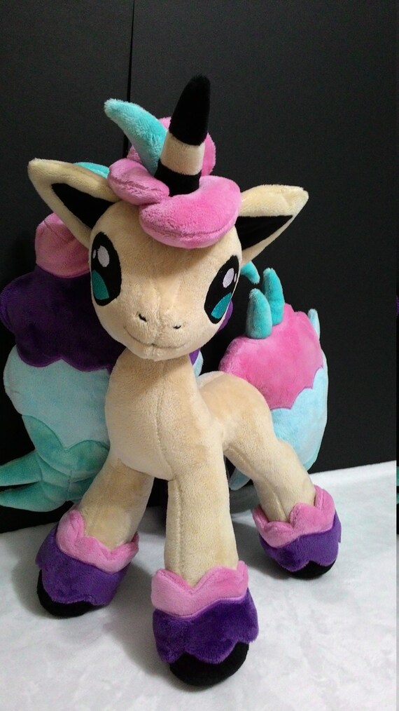 Galarian Ponyta Plush Galarian Ponyta Ponyta Plush Pokemon Sword And Shield New Pokemon Pokemon Galarian Ponyta Pokemon Plush