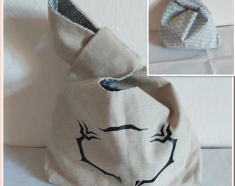 Anime Manga Knot bag, tote bag riversible in style anime manga.