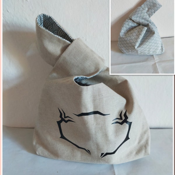 Anime Manga Knot bag, sac fourre-tout fluvial dans le style anime manga.