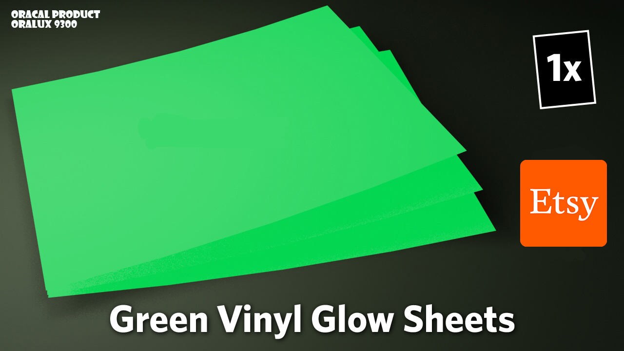 Glow in the Dark Selfadhesive Vinyl 10 X 8 or Etsy