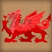 SVG File Welsh Dragon for Electronic Die Cutting Machines - Scrapbooking - Cardmaking - Crafts - Embellishment - Wales - St Davids Day
