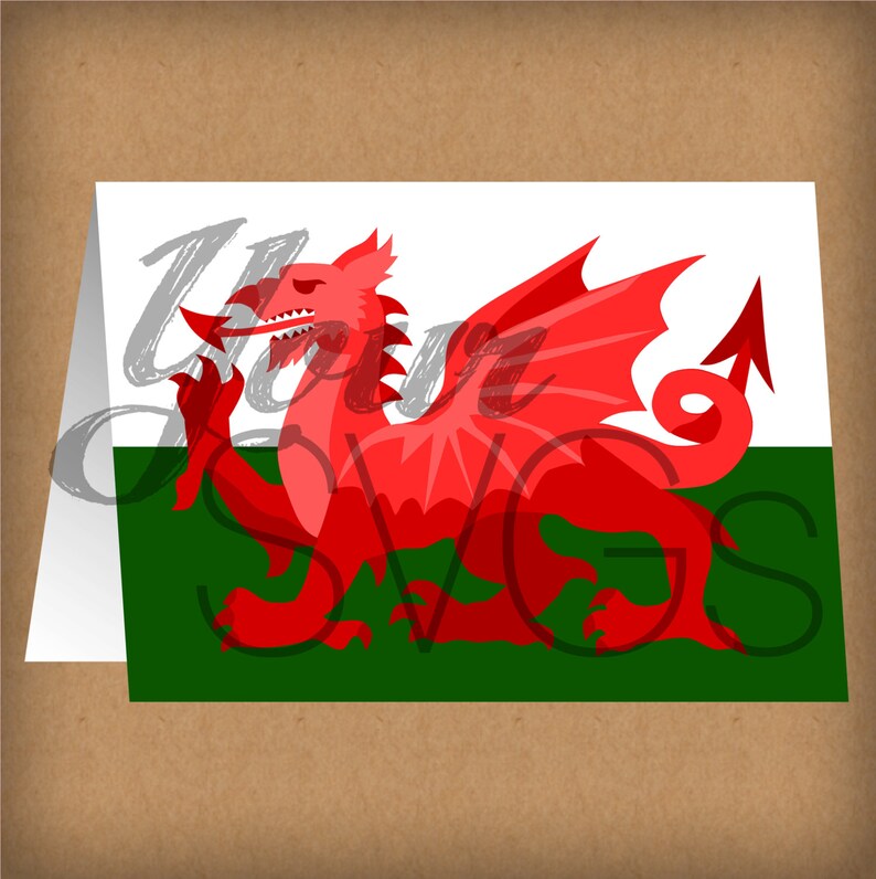 Download SVG File Welsh Dragon for Electronic Die Cutting Machines ...