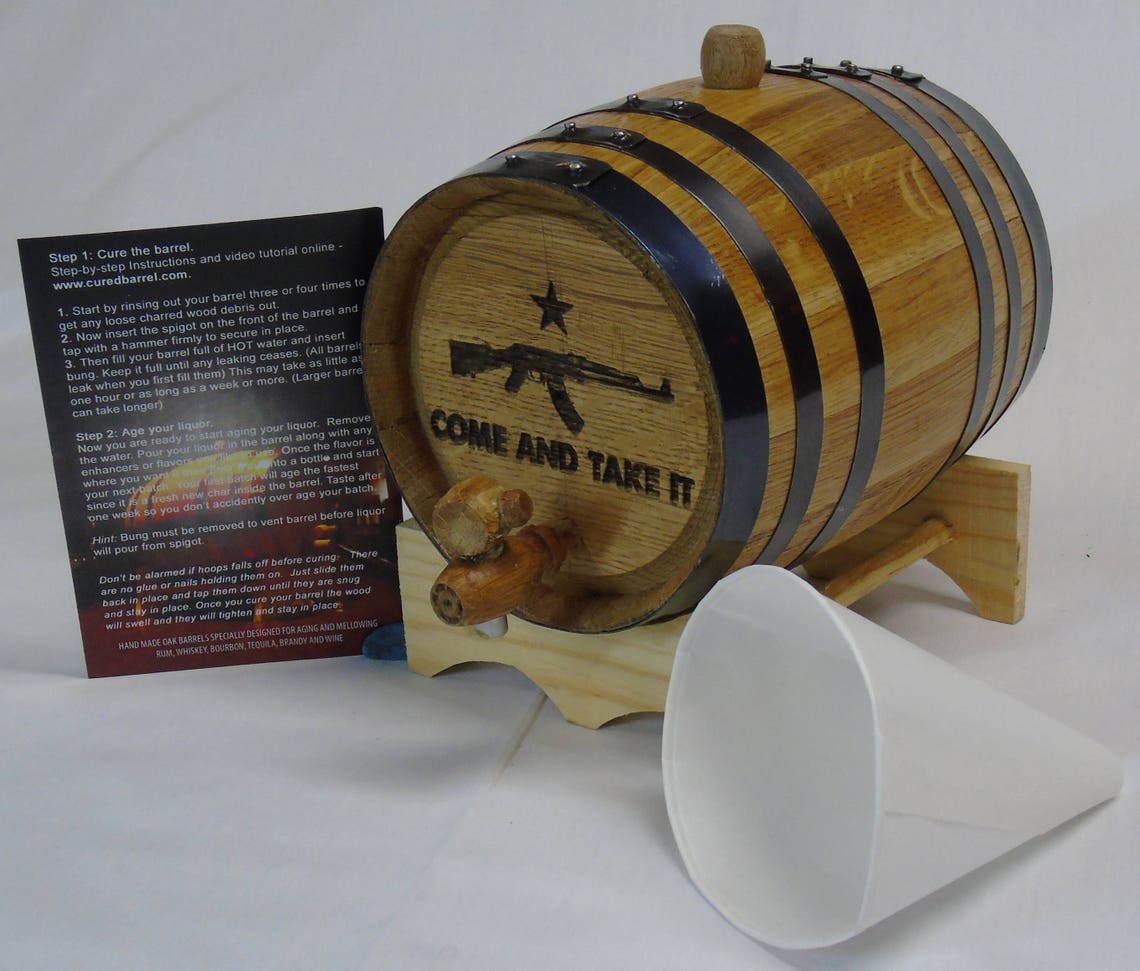 Buy Custom Engraved 10 Liter Oak Barrels For Aging Whiskey, Rum