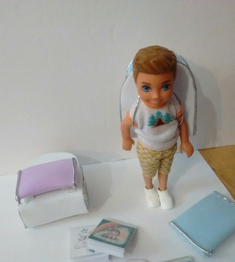 Handmade barbie backpack and school supplies Etsy