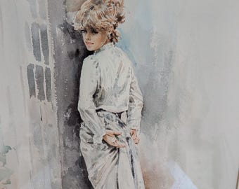 Gordon King " Miss Mischeif" Framed Open Issue Print
