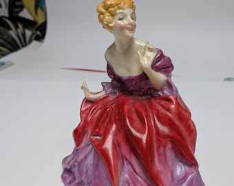 Vintage Royal Doulton-beeldje Lady Fayre HN 1265 dateert uit de jaren 1930