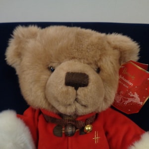 Harrods Christmas Bear 2013: Sebastian in Red Duffle Coat