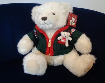 Harrods Christmas Bear 2006: Alexander with Knit Fair Isle Jacket