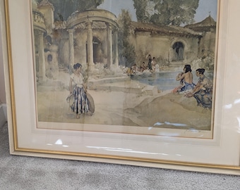 Gelimiteerde oplage print van Sir William Russell Flint: "Awkward Encounter"