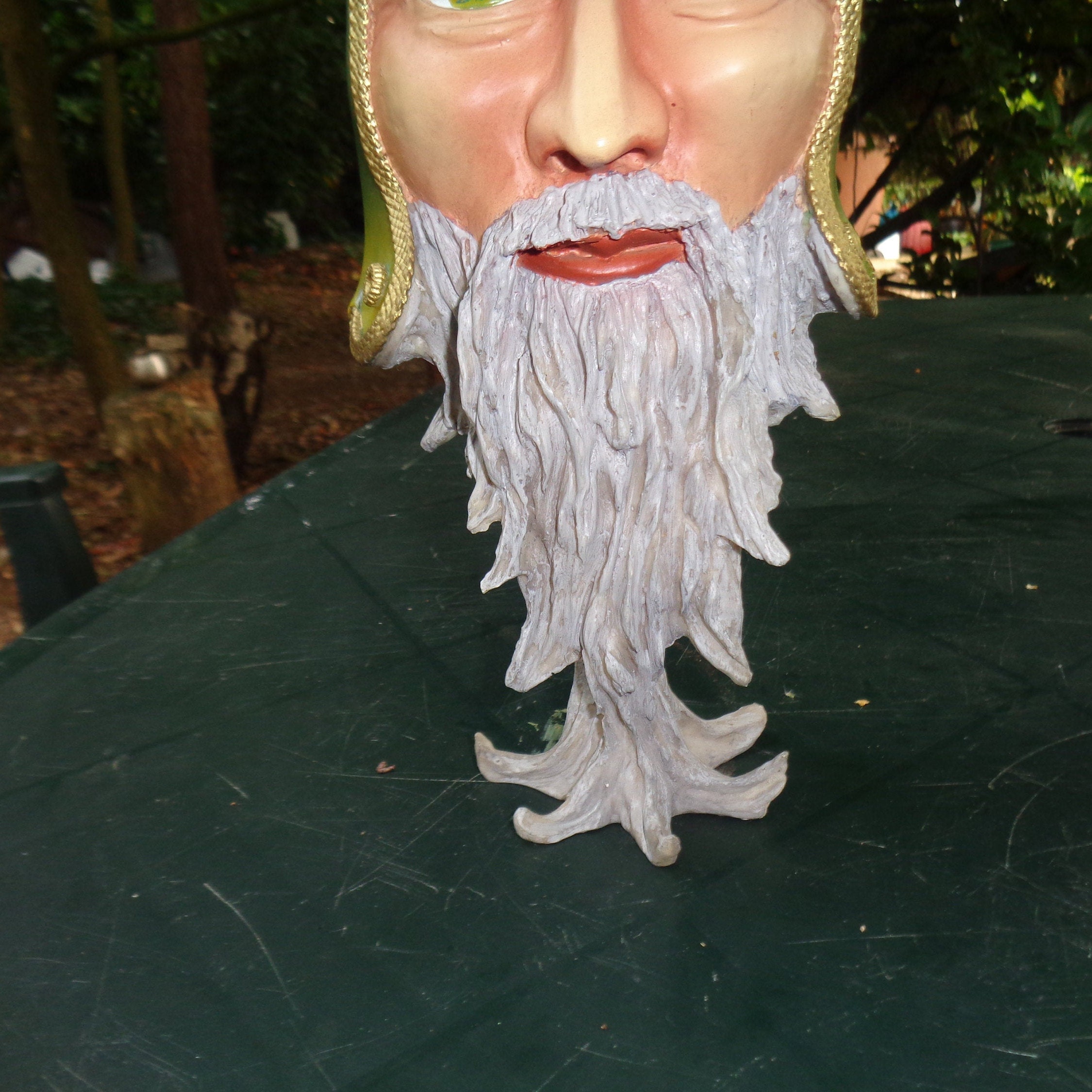 A Green Eyed Wizard Mask - Etsy