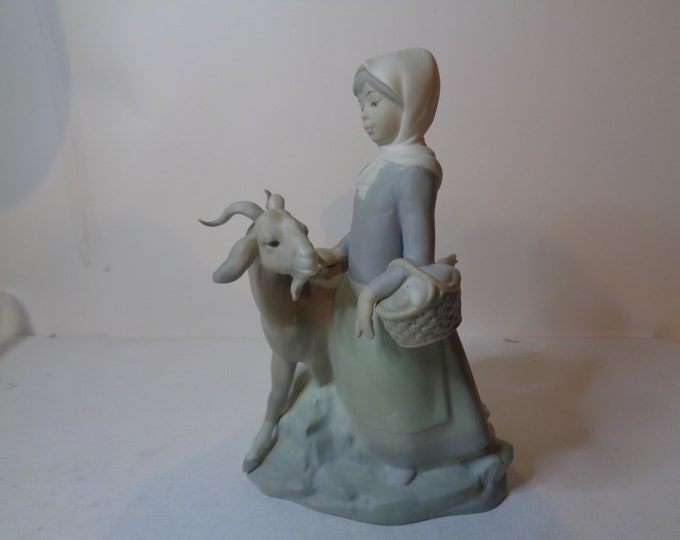 Featured listing image: LLadro Matt Little Girl with Goat number 4812