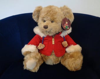 Harrods Christmas Bear 2007: Benjamin in Red Bomber Jacket