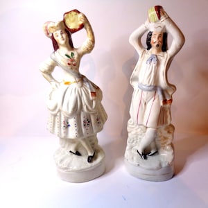 Staffordshire Verdadeiro par de músicos / artistas