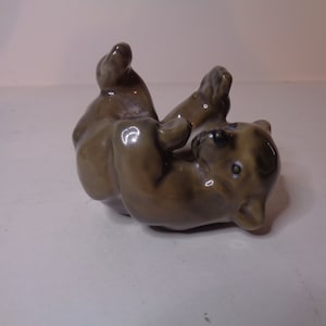 Knud Kyhn Bear Cub Rolling No 1124 Brown Royal Copenhagen Pottery