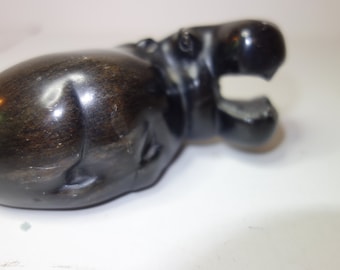 Carved Soap Stone Hippopotamus