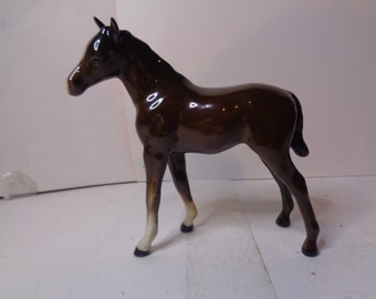 Beswick Horse Foal ( Larger Thoroughbred Type) No 1813 1st version Brown Gloss