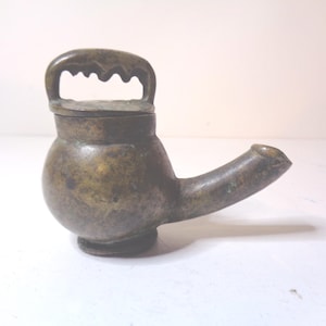 Antique Bronze Oil/tallow Lamp 18th century