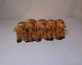 Beswick Vintage 5 dogs Ashtray/ penrest / Trinket tray