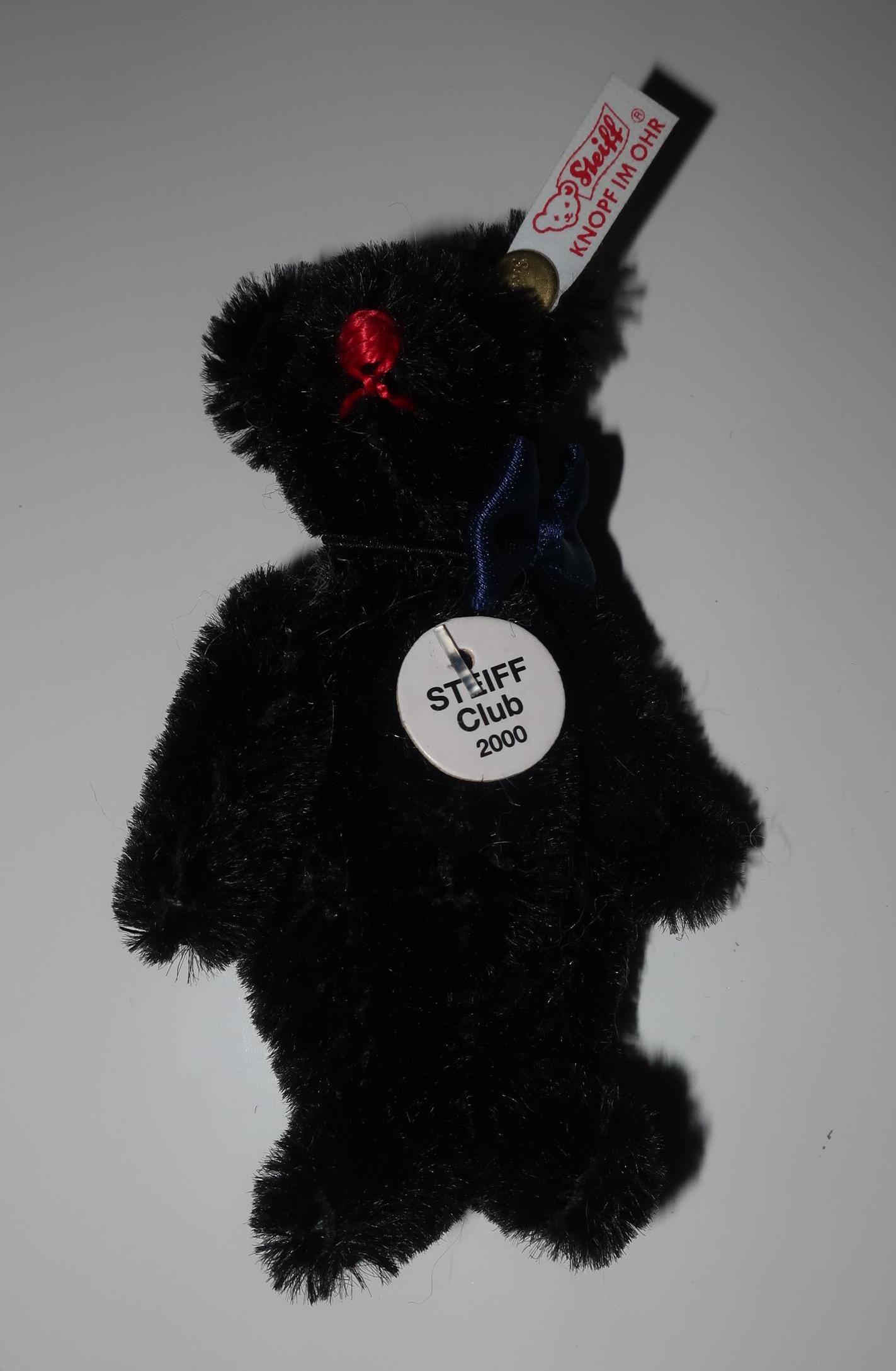 Steiff 2000/2001 Miniature Black 7cm Teddy Bear - Etsy UK