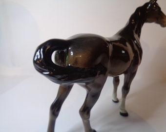 ベスウィック（Beswick）　ベスウィックホース スウィッシュテール Beswick Horse Swish Tail First Version Gloss Brown No 1182 - Etsy